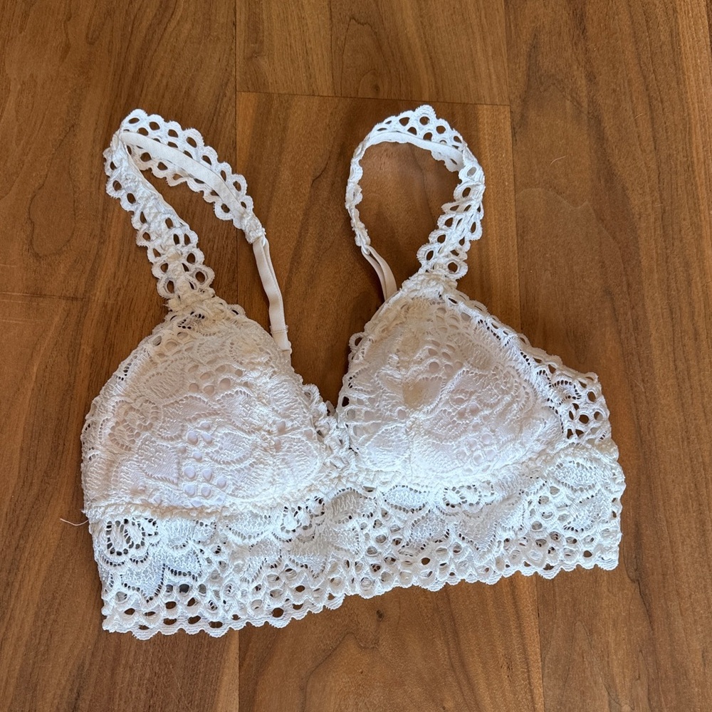 Aerie Ivory Lace Bralette